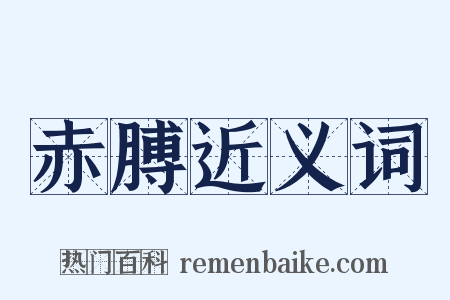 赤膊近义词是什么意思的图片